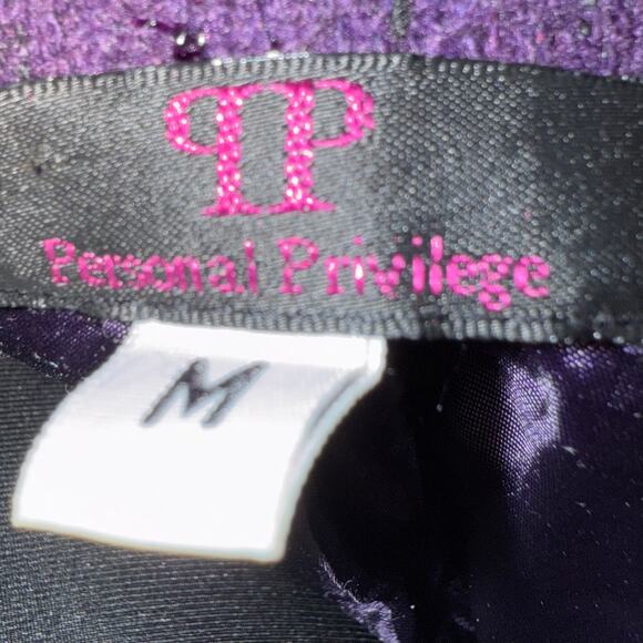 Personal Privilege Ruffled V-Neck Purple Jacket (size M) - Picture 7 of 7